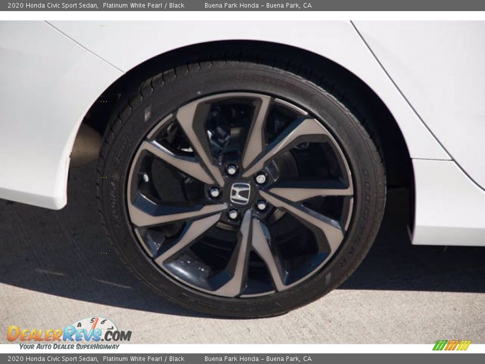 2020 Honda Civic Sport Sedan Platinum White Pearl / Black Photo #33