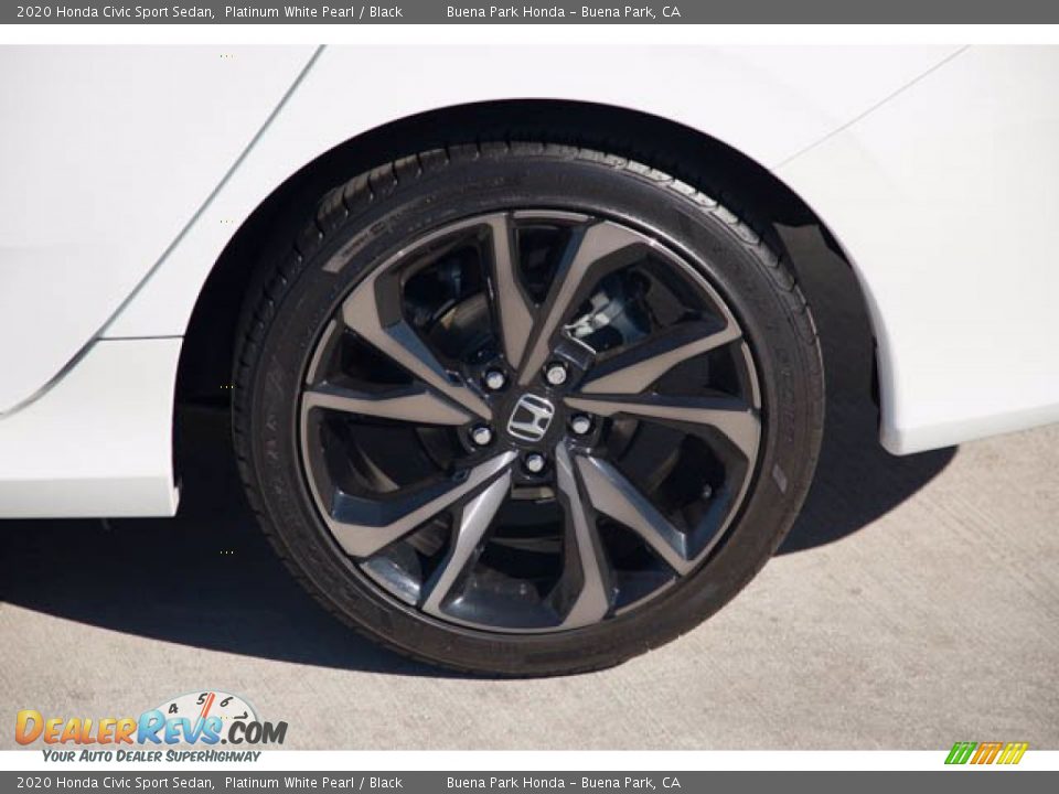 2020 Honda Civic Sport Sedan Platinum White Pearl / Black Photo #35