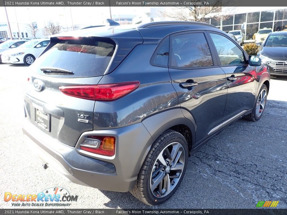 2021 Hyundai Kona Ultimate AWD Thunder Gray / Black Photo #2