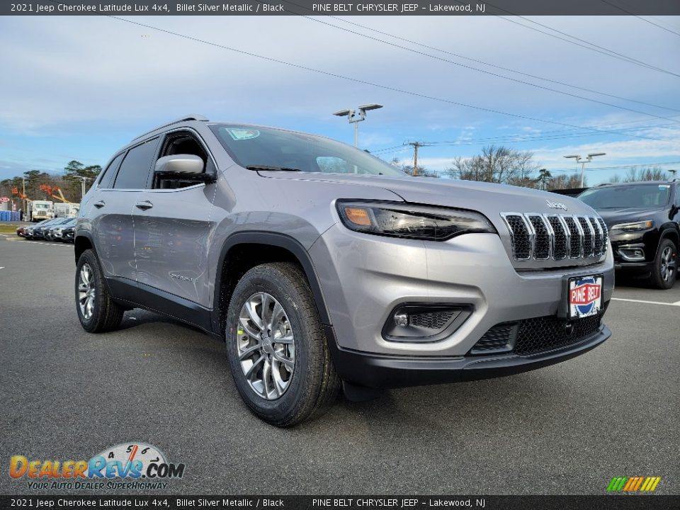 2021 Jeep Cherokee Latitude Lux 4x4 Billet Silver Metallic / Black Photo #1