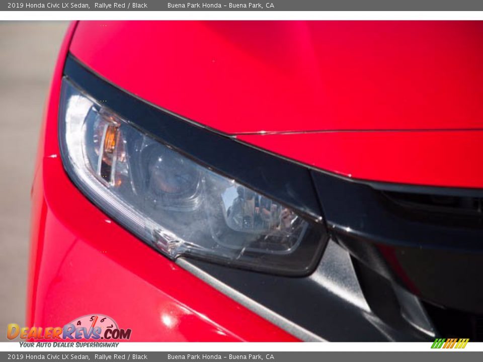 2019 Honda Civic LX Sedan Rallye Red / Black Photo #8