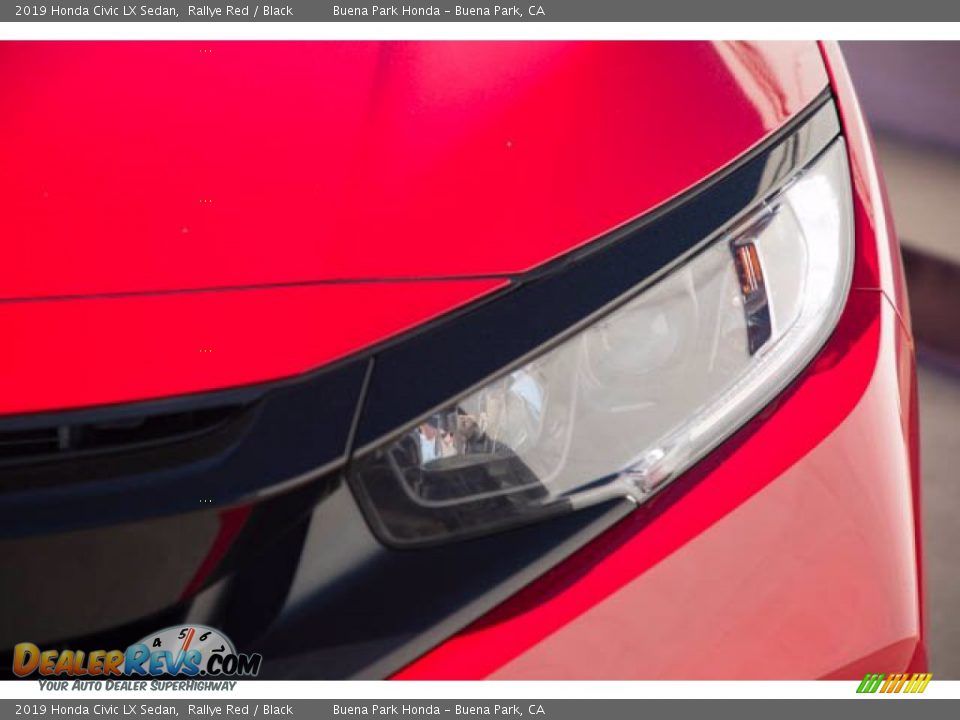2019 Honda Civic LX Sedan Rallye Red / Black Photo #9