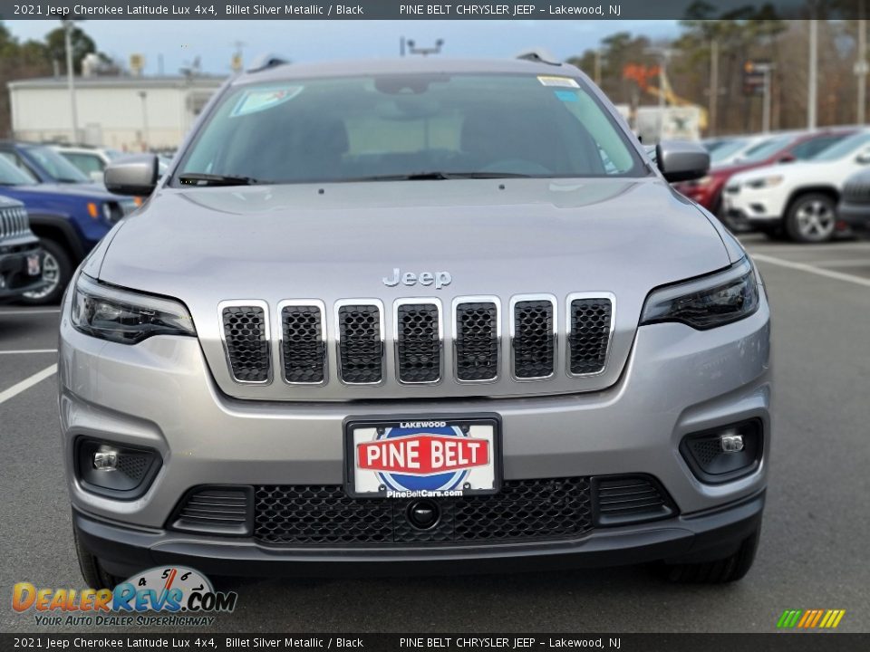 2021 Jeep Cherokee Latitude Lux 4x4 Billet Silver Metallic / Black Photo #3