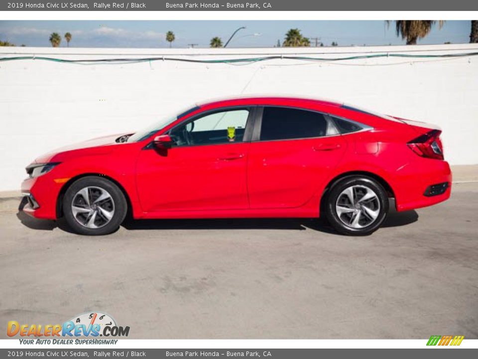 2019 Honda Civic LX Sedan Rallye Red / Black Photo #10