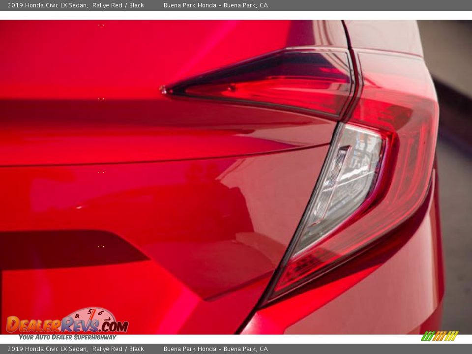 2019 Honda Civic LX Sedan Rallye Red / Black Photo #13