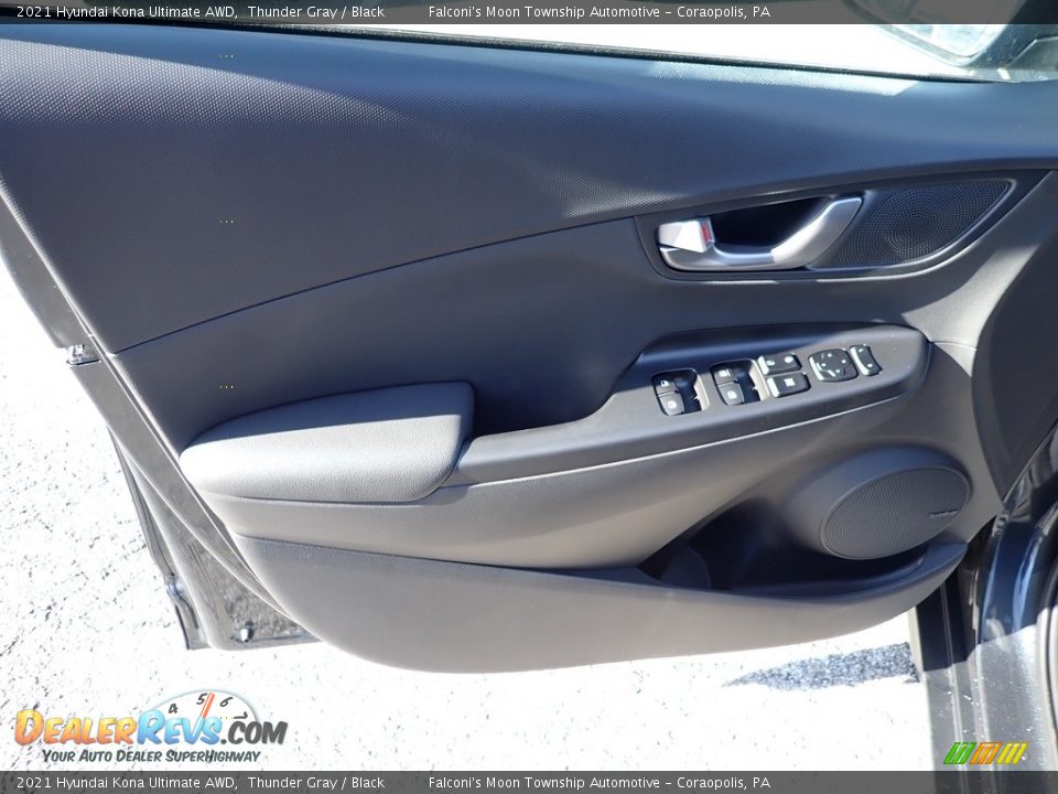 2021 Hyundai Kona Ultimate AWD Thunder Gray / Black Photo #9