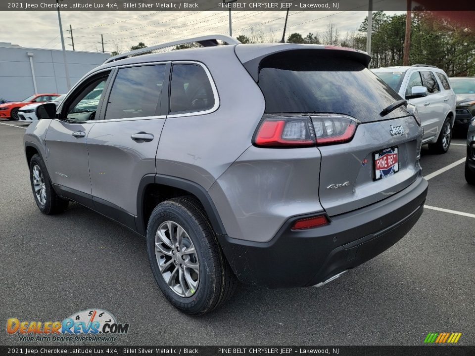 2021 Jeep Cherokee Latitude Lux 4x4 Billet Silver Metallic / Black Photo #6