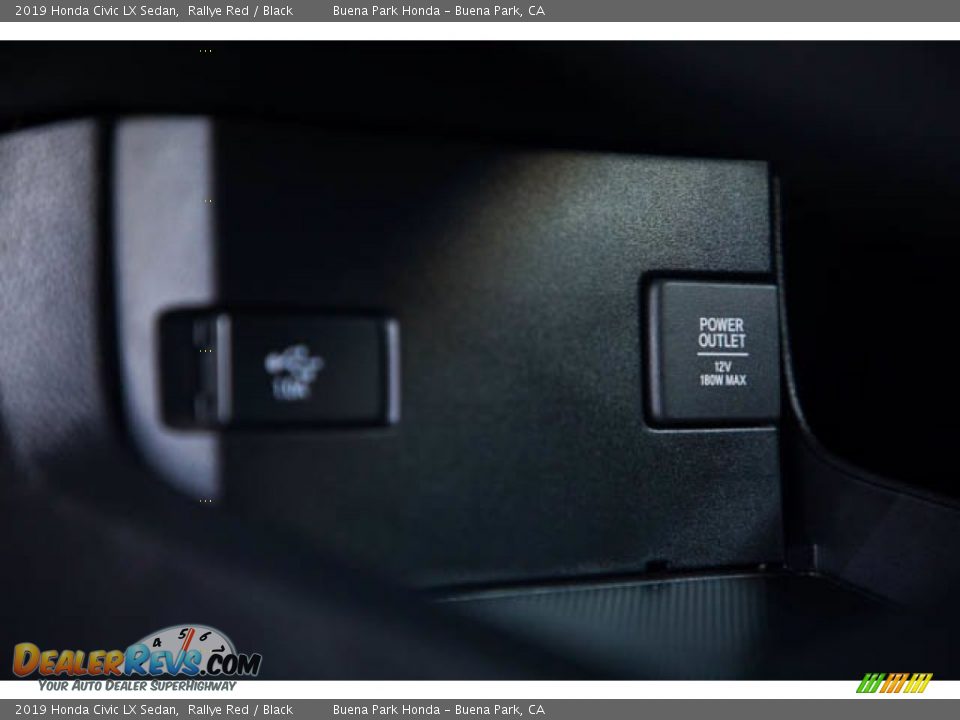 2019 Honda Civic LX Sedan Rallye Red / Black Photo #18