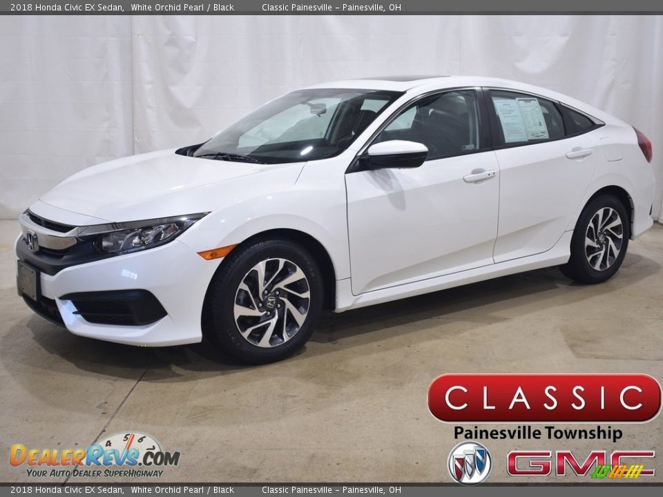 2018 Honda Civic EX Sedan White Orchid Pearl / Black Photo #1