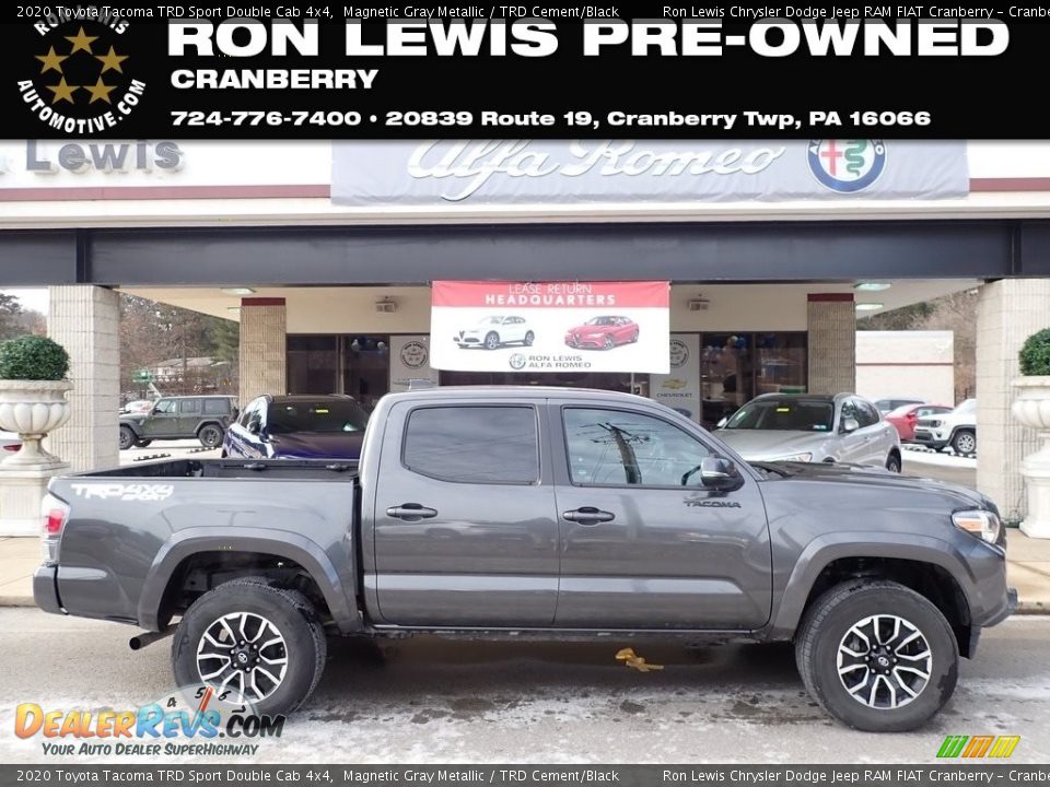 2020 Toyota Tacoma TRD Sport Double Cab 4x4 Magnetic Gray Metallic / TRD Cement/Black Photo #1