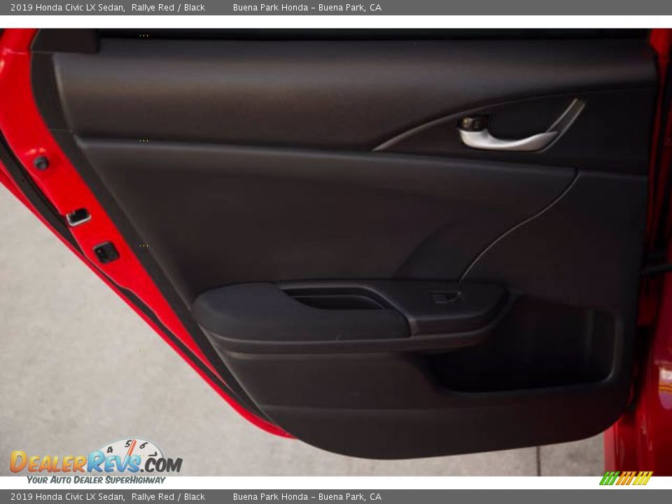2019 Honda Civic LX Sedan Rallye Red / Black Photo #31
