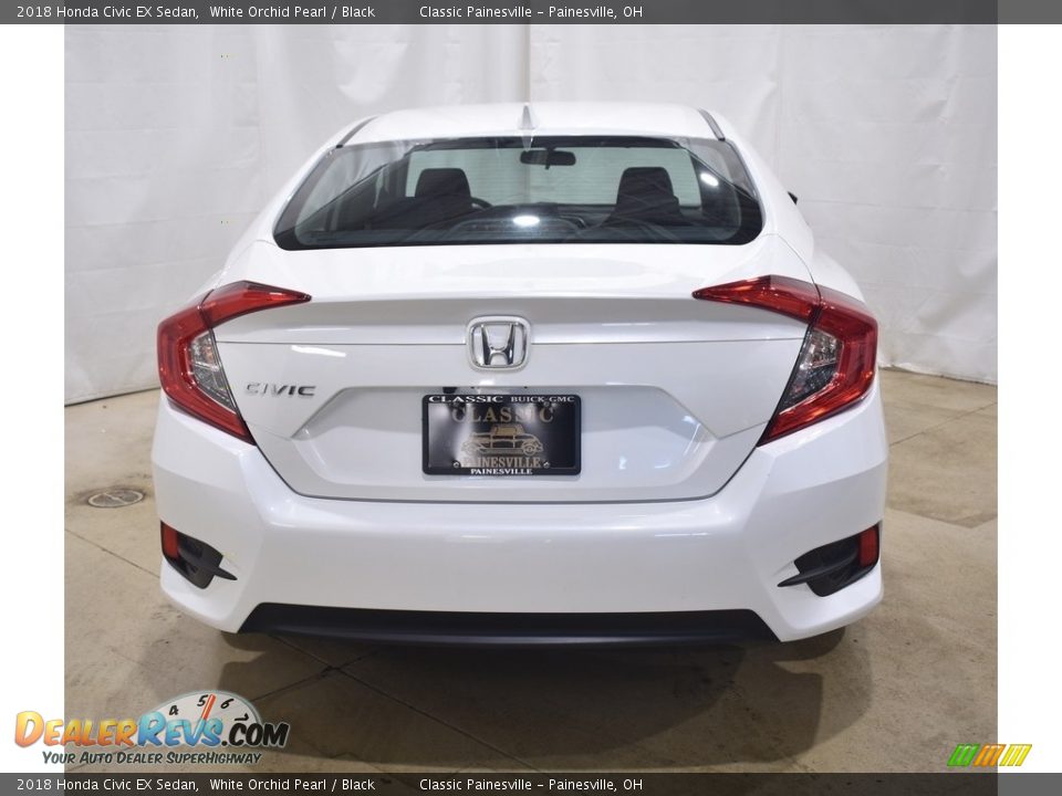 2018 Honda Civic EX Sedan White Orchid Pearl / Black Photo #3