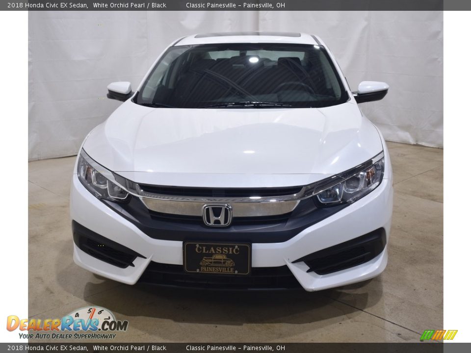 2018 Honda Civic EX Sedan White Orchid Pearl / Black Photo #4