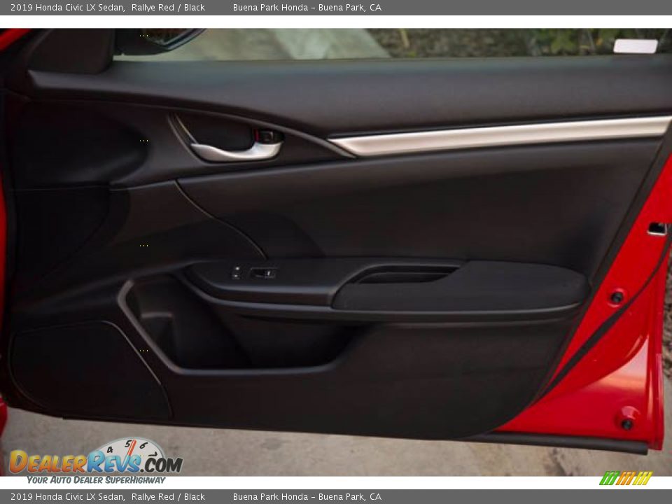 2019 Honda Civic LX Sedan Rallye Red / Black Photo #33