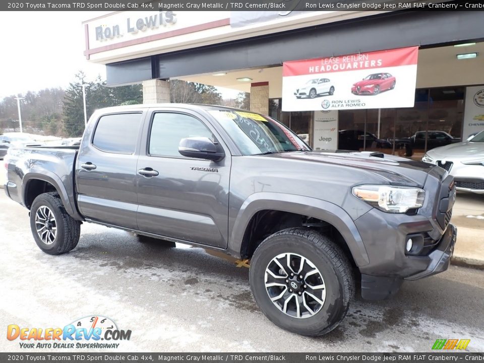 2020 Toyota Tacoma TRD Sport Double Cab 4x4 Magnetic Gray Metallic / TRD Cement/Black Photo #8