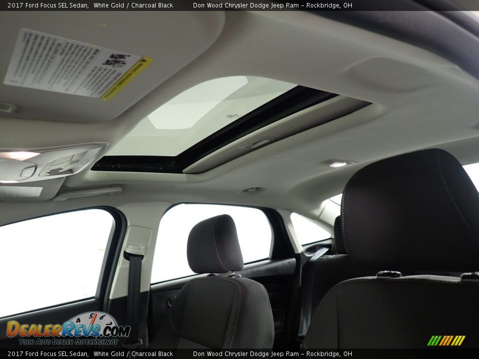 2017 Ford Focus SEL Sedan White Gold / Charcoal Black Photo #2