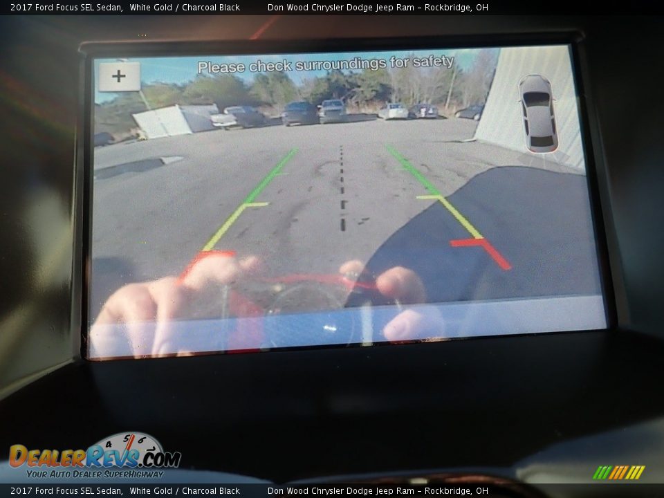 2017 Ford Focus SEL Sedan White Gold / Charcoal Black Photo #4