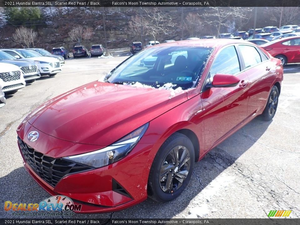 2021 Hyundai Elantra SEL Scarlet Red Pearl / Black Photo #5