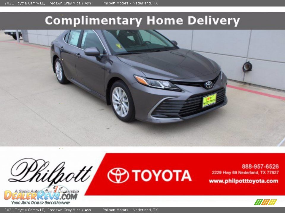 2021 Toyota Camry LE Predawn Gray Mica / Ash Photo #1