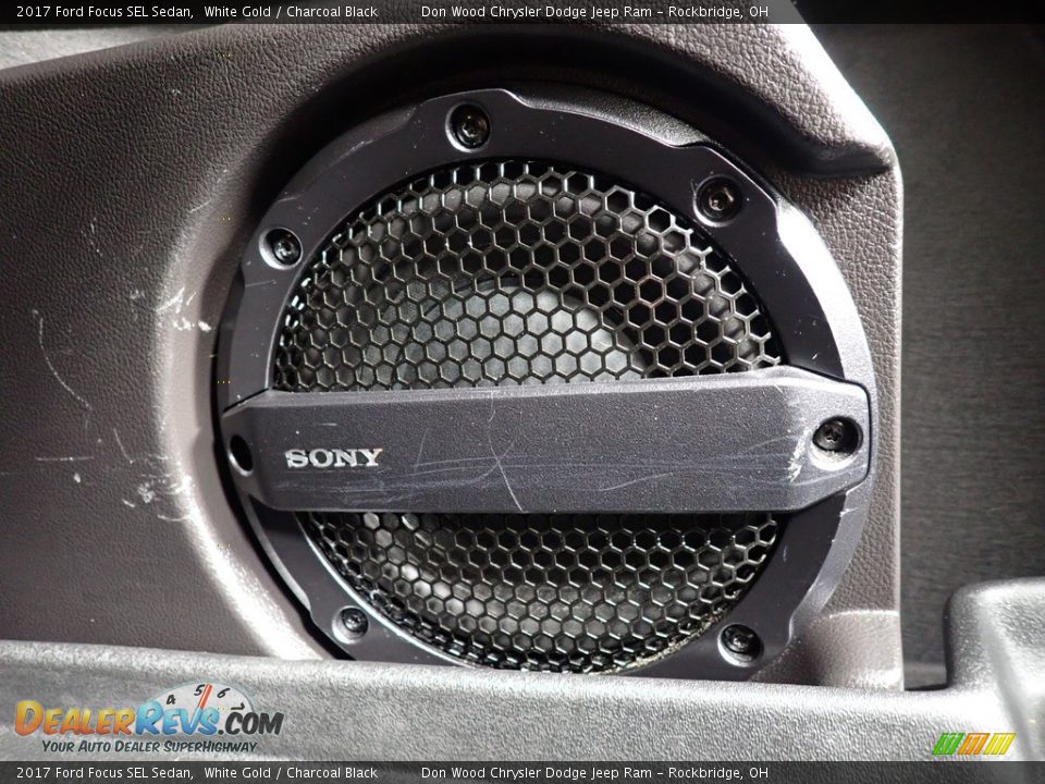 2017 Ford Focus SEL Sedan White Gold / Charcoal Black Photo #17