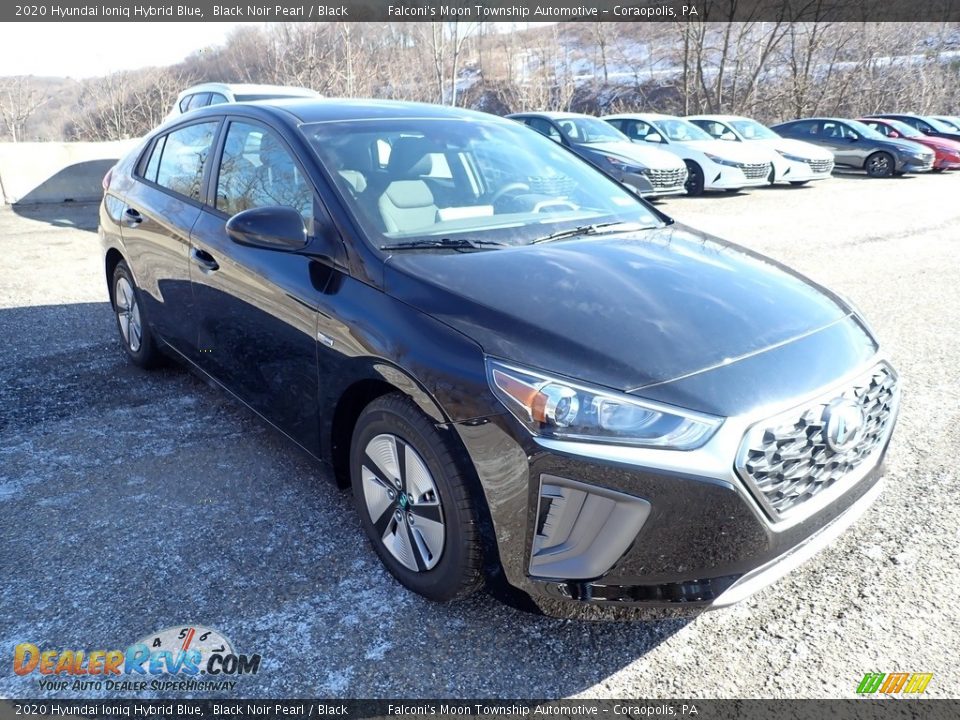 2020 Hyundai Ioniq Hybrid Blue Black Noir Pearl / Black Photo #3