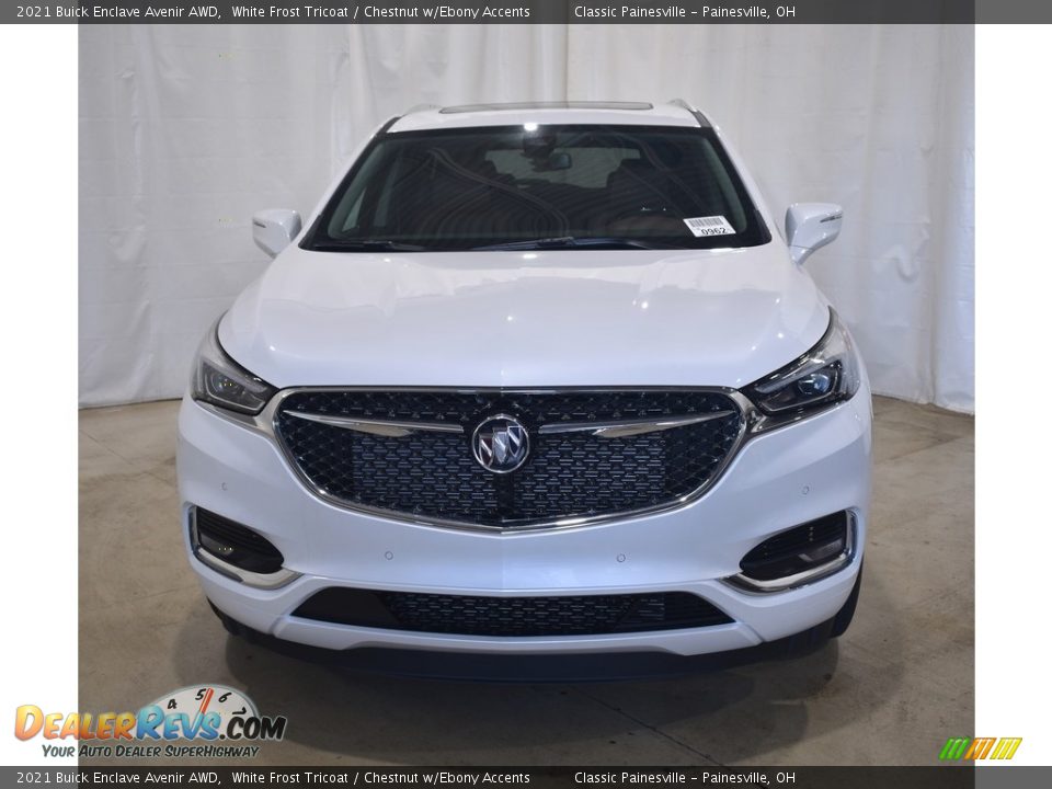 2021 Buick Enclave Avenir AWD White Frost Tricoat / Chestnut w/Ebony Accents Photo #4