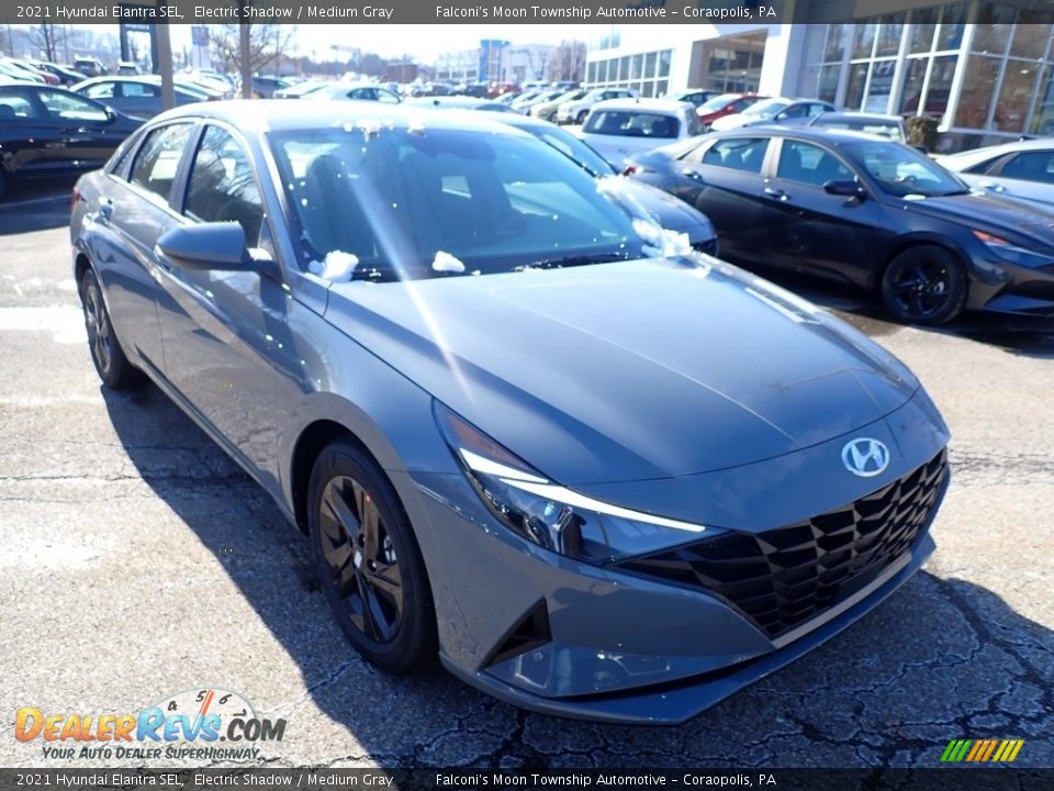 2021 Hyundai Elantra SEL Electric Shadow / Medium Gray Photo #3