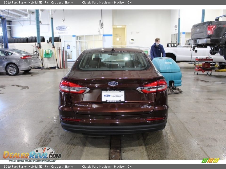 2019 Ford Fusion Hybrid SE Rich Copper / Ebony Photo #6