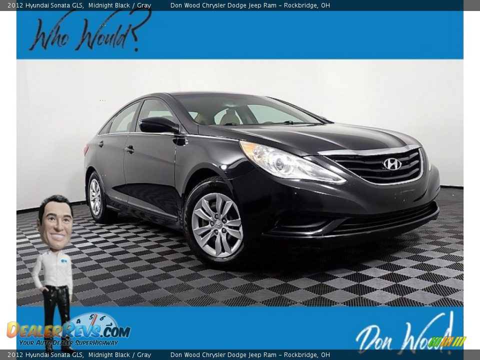 2012 Hyundai Sonata GLS Midnight Black / Gray Photo #1