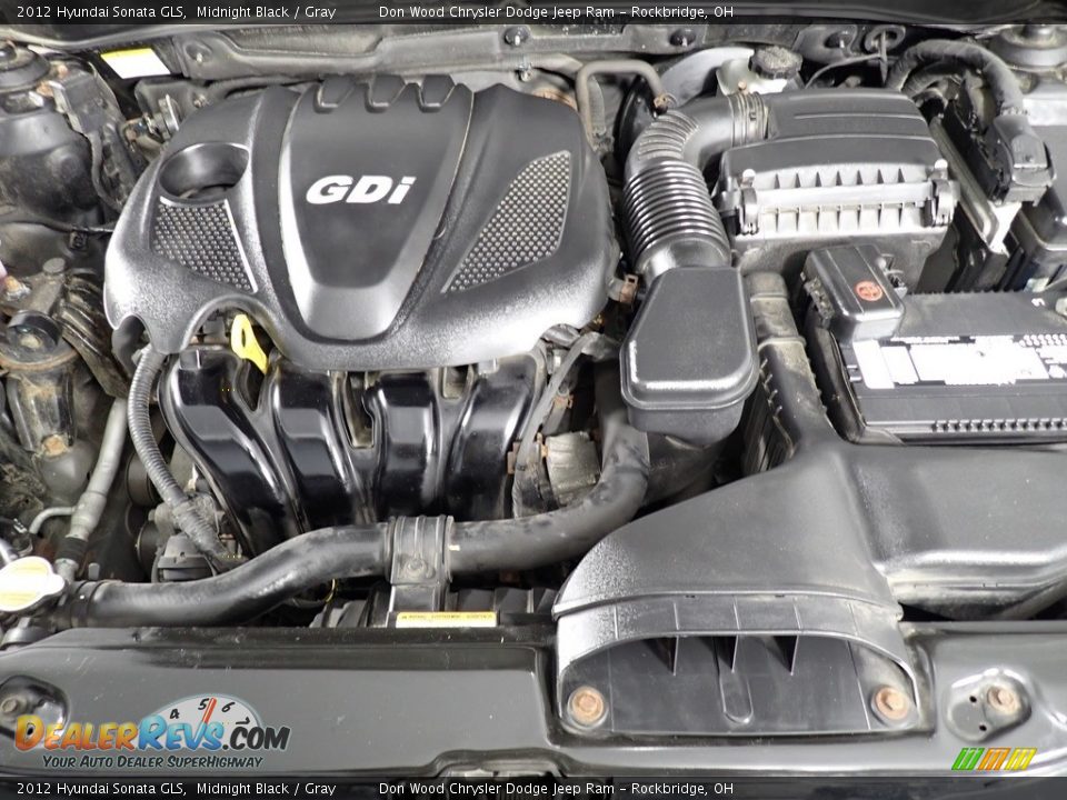 2012 Hyundai Sonata GLS Midnight Black / Gray Photo #6