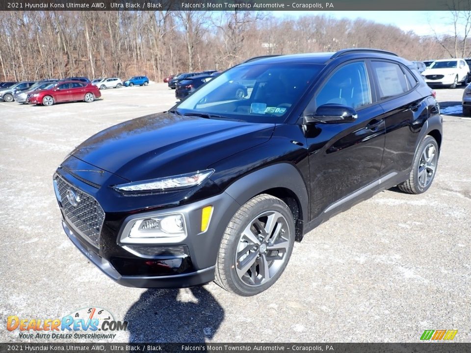 2021 Hyundai Kona Ultimate AWD Ultra Black / Black Photo #5