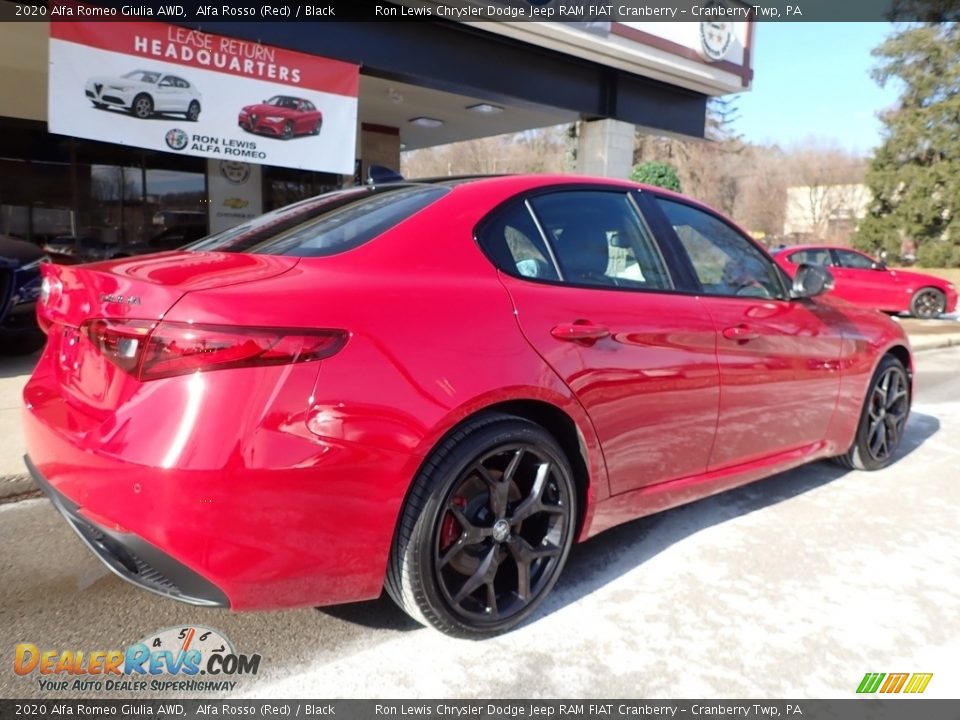 2020 Alfa Romeo Giulia AWD Alfa Rosso (Red) / Black Photo #2