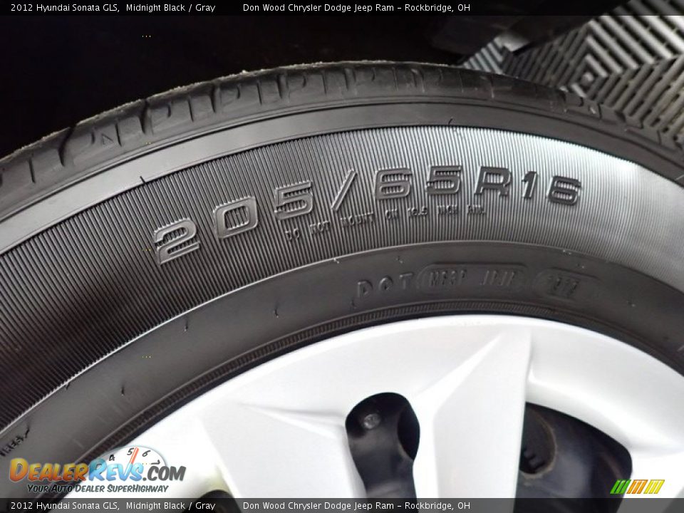 2012 Hyundai Sonata GLS Midnight Black / Gray Photo #16