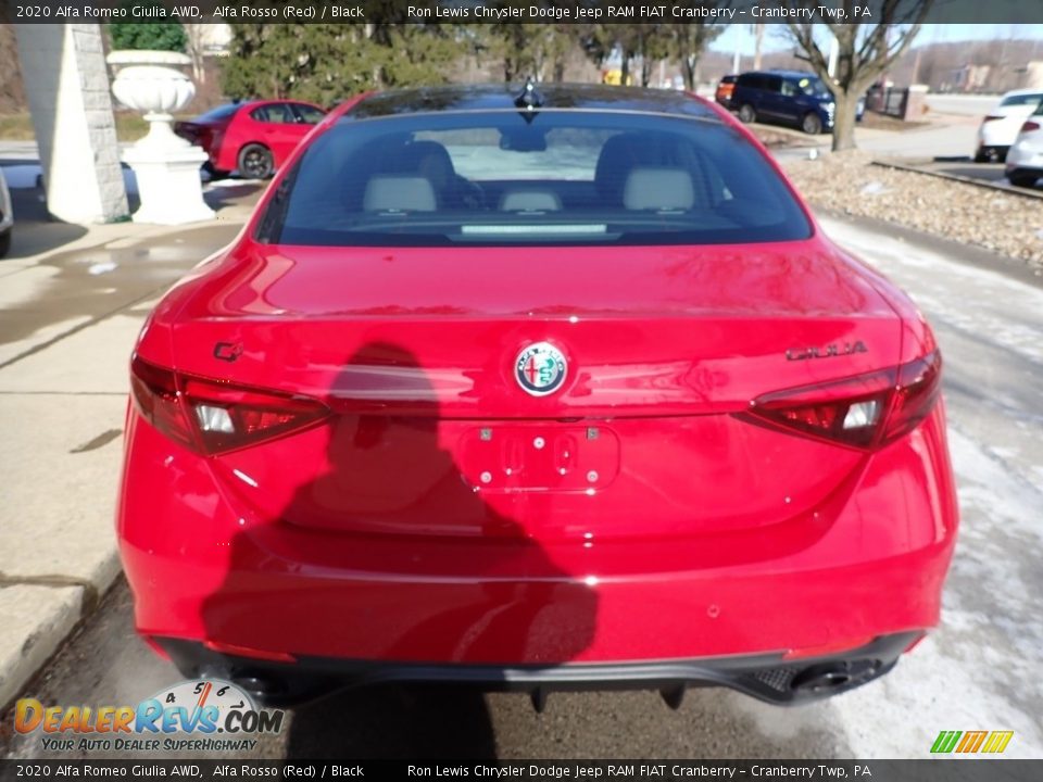 2020 Alfa Romeo Giulia AWD Alfa Rosso (Red) / Black Photo #3