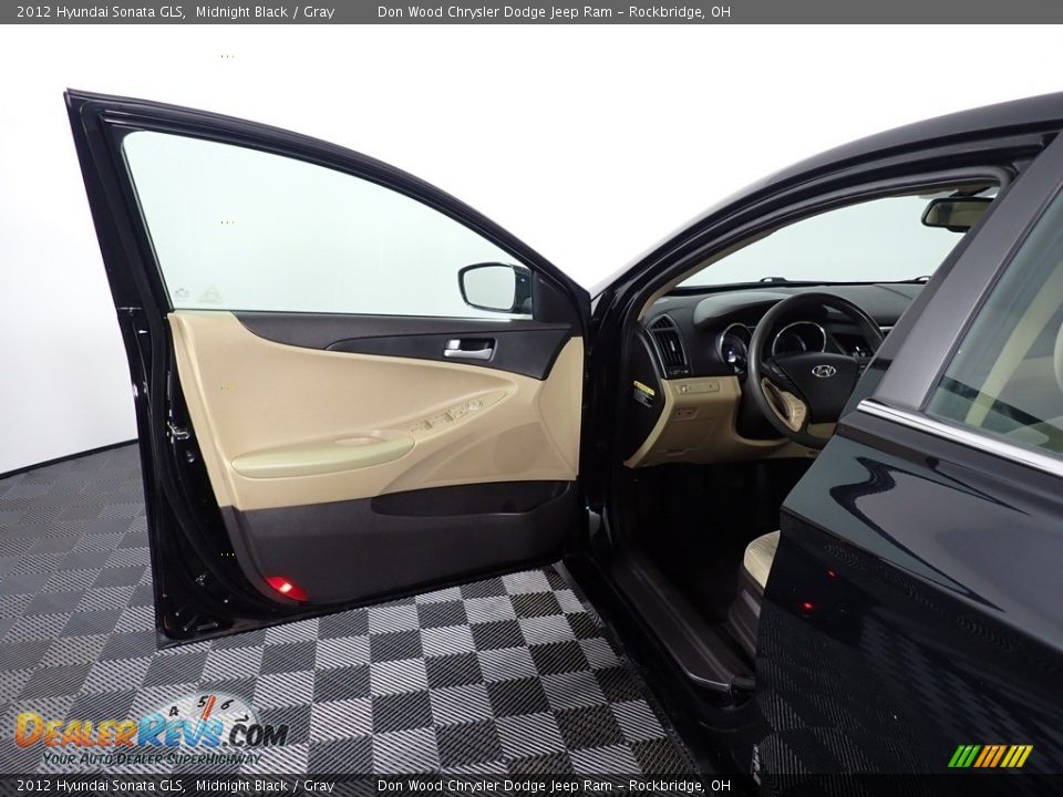 2012 Hyundai Sonata GLS Midnight Black / Gray Photo #17