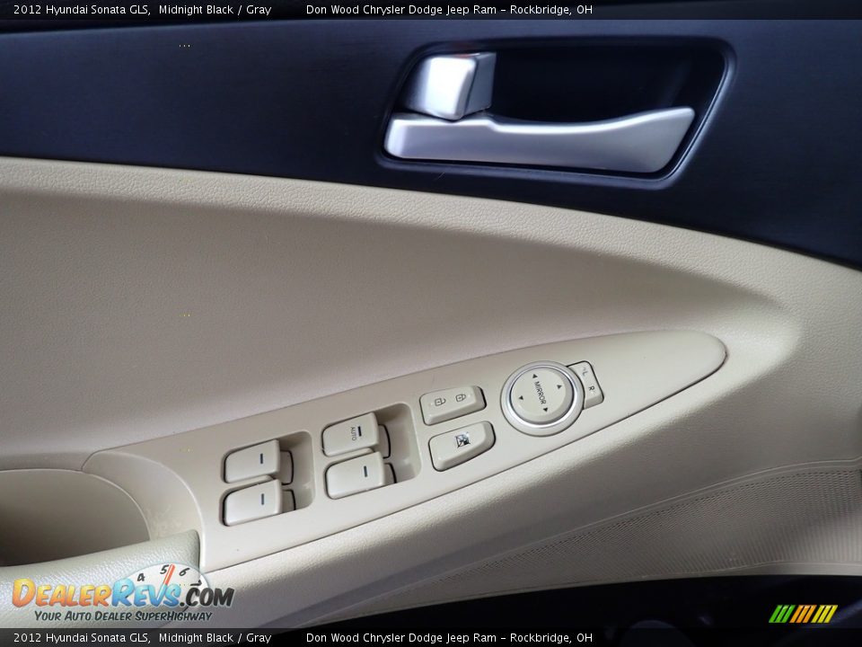 2012 Hyundai Sonata GLS Midnight Black / Gray Photo #18
