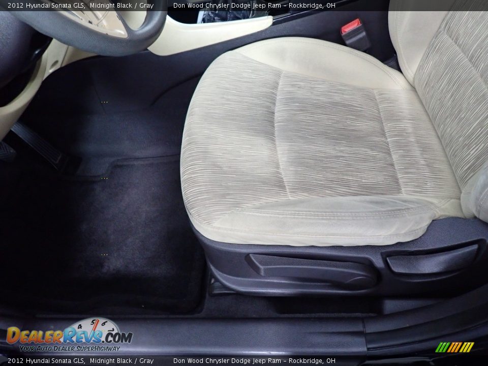 2012 Hyundai Sonata GLS Midnight Black / Gray Photo #19