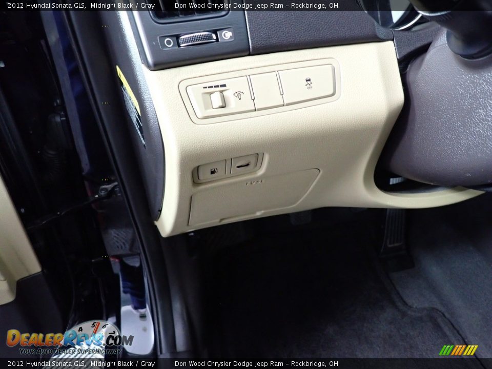 2012 Hyundai Sonata GLS Midnight Black / Gray Photo #20