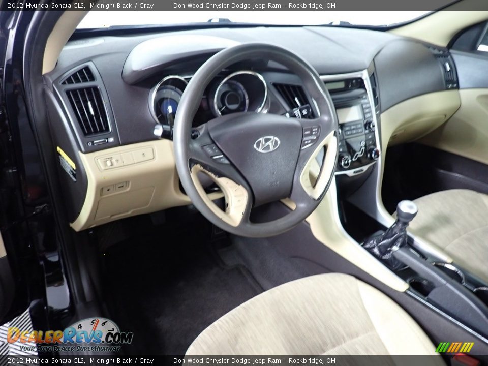 2012 Hyundai Sonata GLS Midnight Black / Gray Photo #21