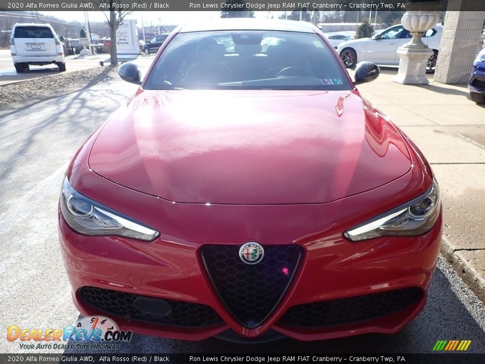 2020 Alfa Romeo Giulia AWD Alfa Rosso (Red) / Black Photo #8