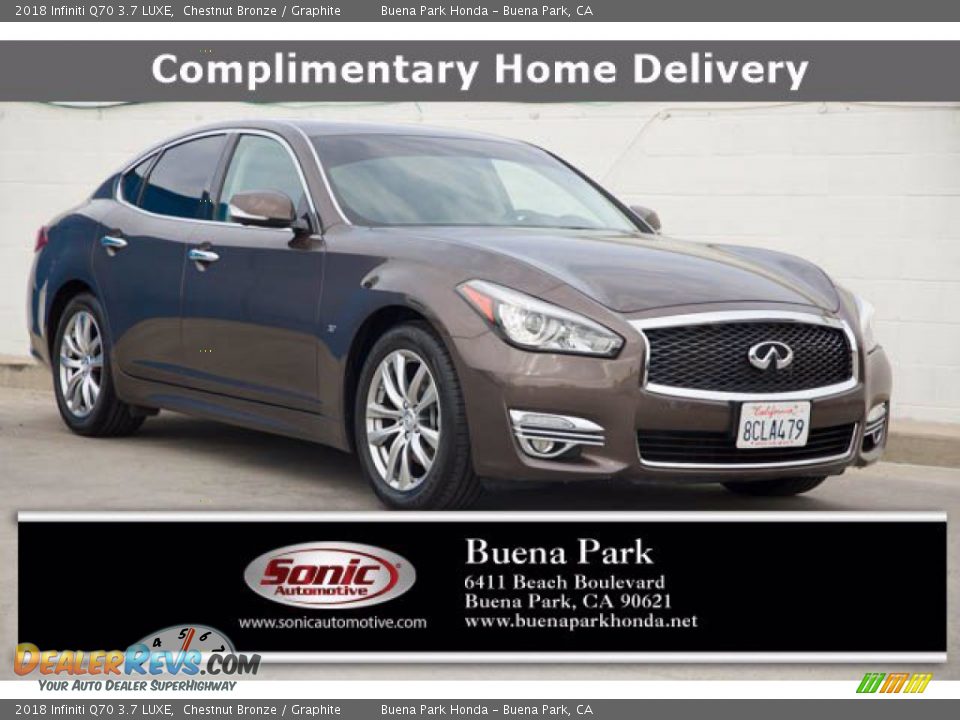 2018 Infiniti Q70 3.7 LUXE Chestnut Bronze / Graphite Photo #1