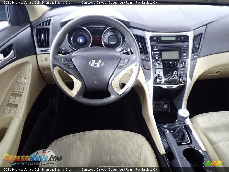 2012 Hyundai Sonata GLS Midnight Black / Gray Photo #25