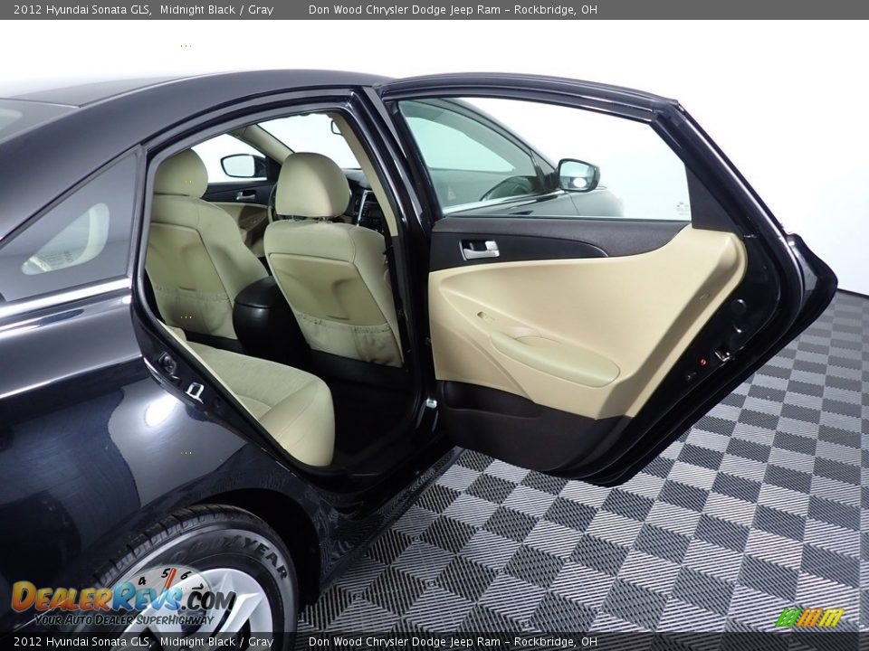 2012 Hyundai Sonata GLS Midnight Black / Gray Photo #26