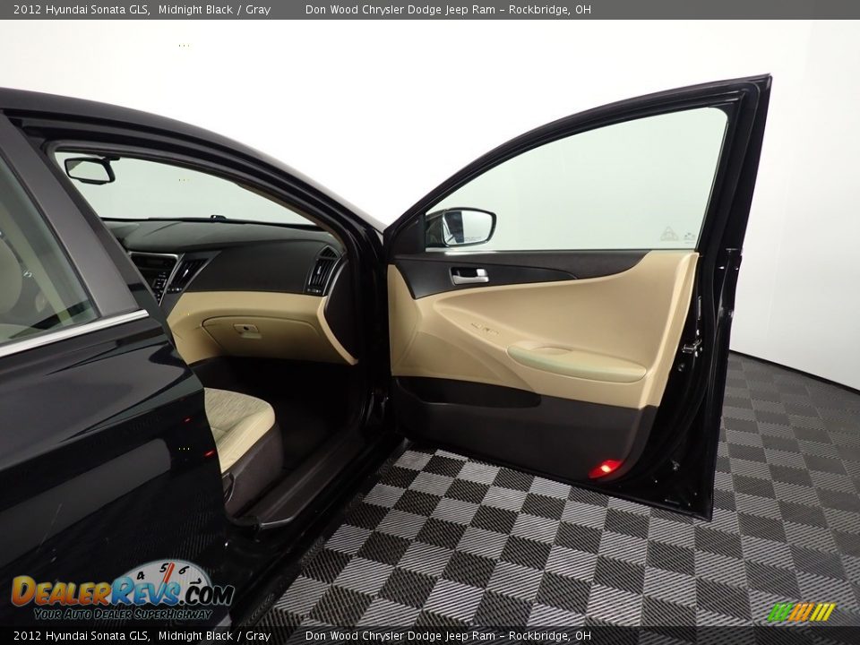 2012 Hyundai Sonata GLS Midnight Black / Gray Photo #28