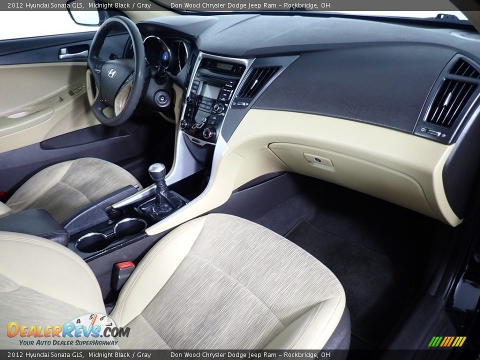 2012 Hyundai Sonata GLS Midnight Black / Gray Photo #30