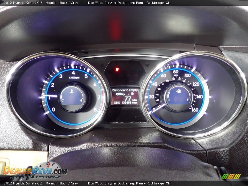 2012 Hyundai Sonata GLS Midnight Black / Gray Photo #31