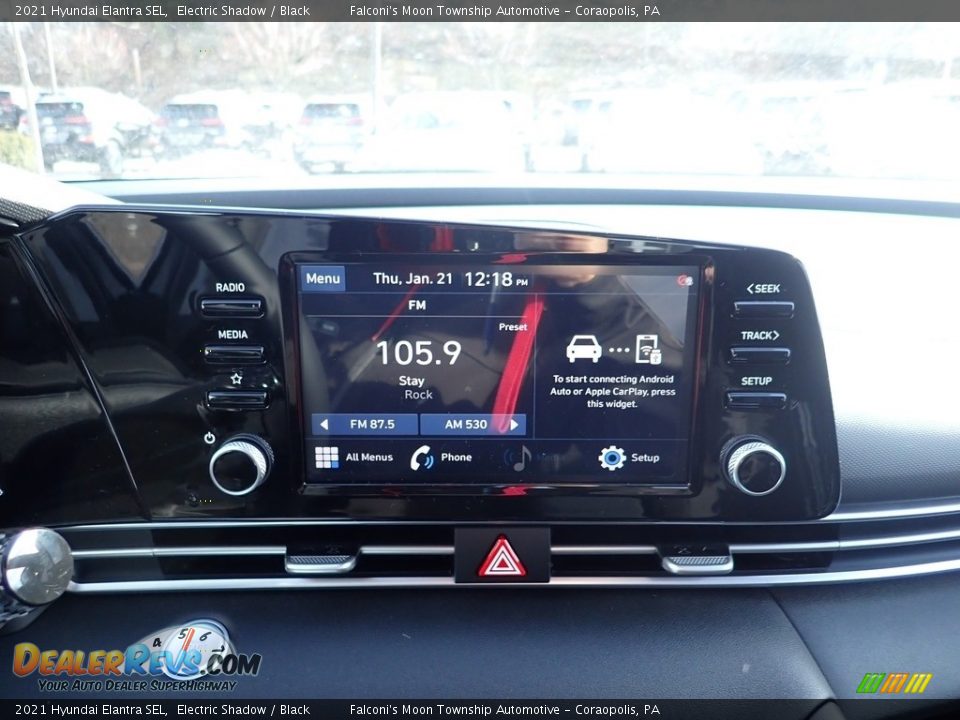 2021 Hyundai Elantra SEL Electric Shadow / Black Photo #11