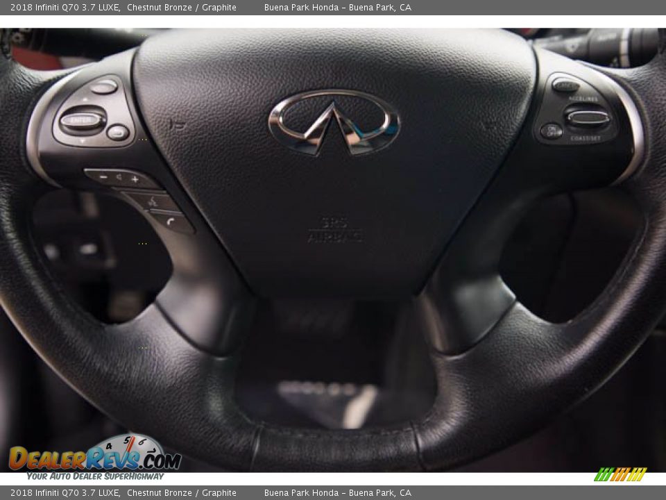 2018 Infiniti Q70 3.7 LUXE Steering Wheel Photo #13