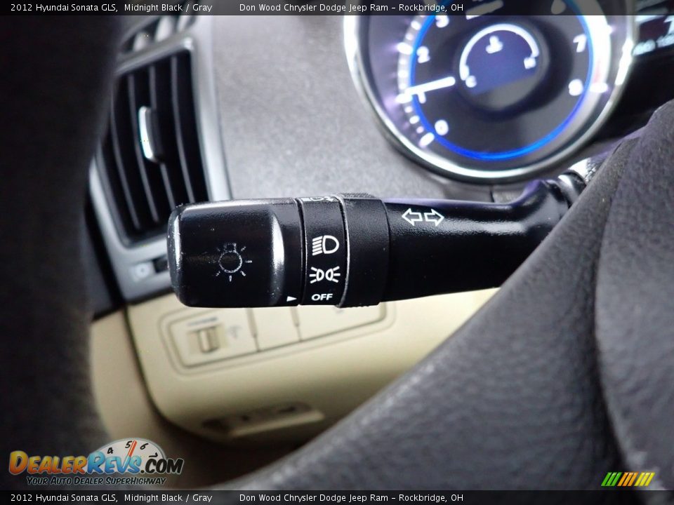 2012 Hyundai Sonata GLS Midnight Black / Gray Photo #33
