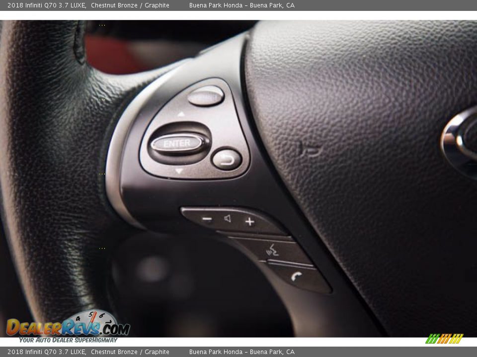 2018 Infiniti Q70 3.7 LUXE Steering Wheel Photo #14